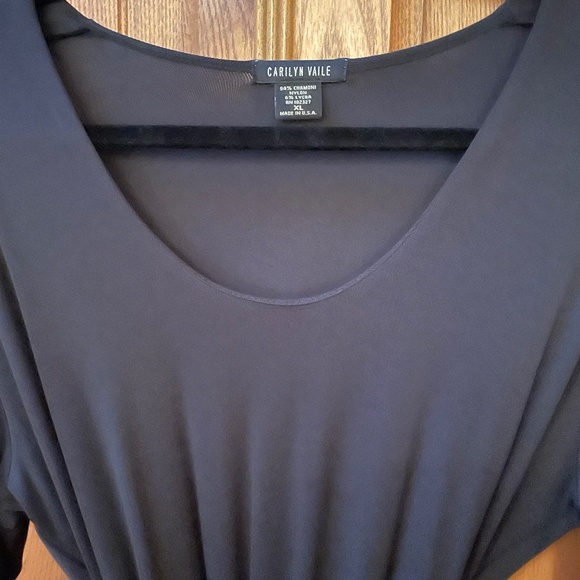 CARILYN VAILE black knit dress luxurious fabric - Picture 5 of 7